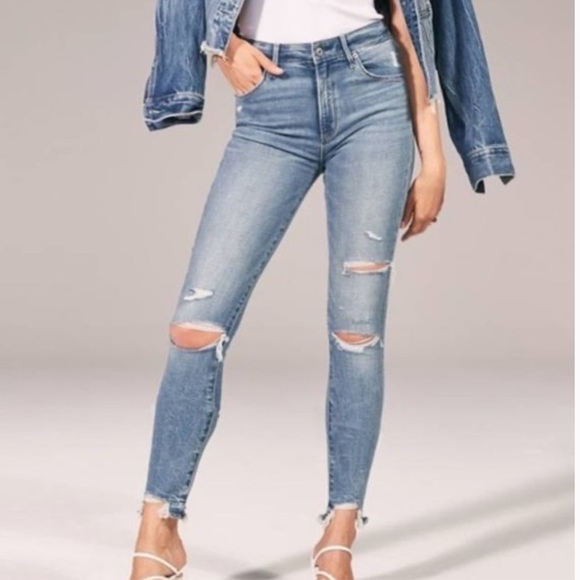 A&F Simone High Rise Ankle Jean - Picture 1 of 5